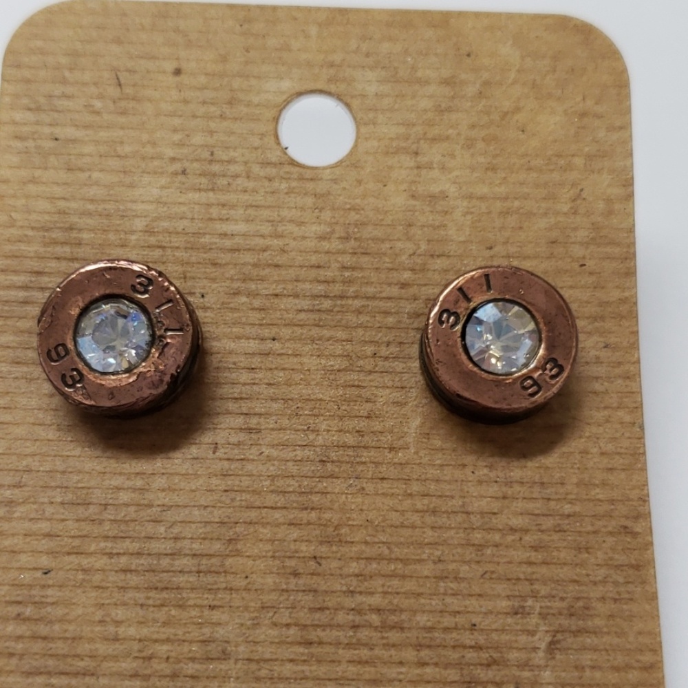 Handmade bullet earrings